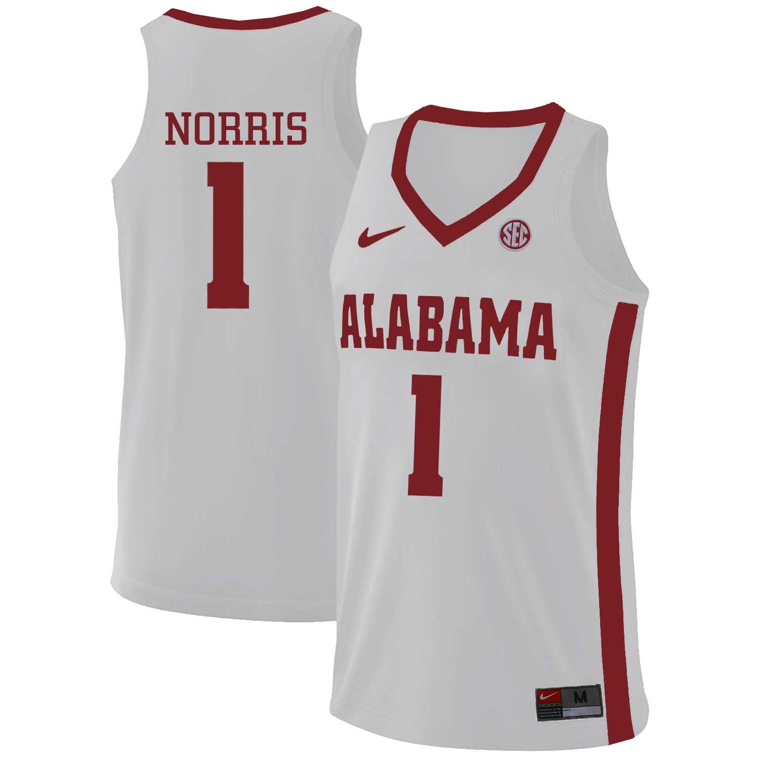 Alabama Crimson Tide #1 Riley Norris White College Basketball Jersey Dzhi,We sell and wholesale Alabama Crimson Tide #1 Riley Norris White College Basketball Jersey Dzhi on line form chian!